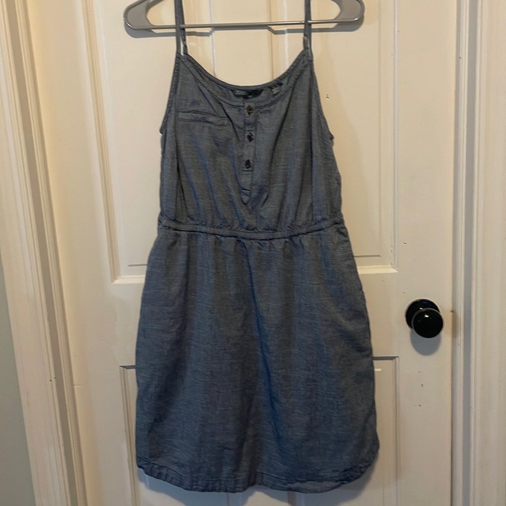 Toad&Co chambray stripe dress Size Large